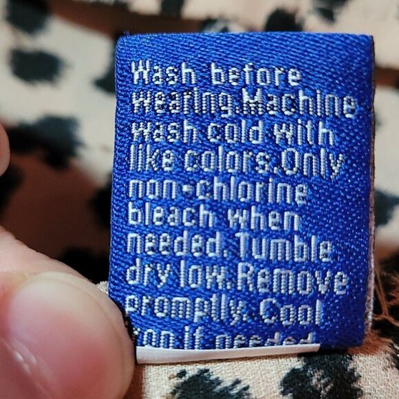 Lace and leopard print top - Picture 7 of 8